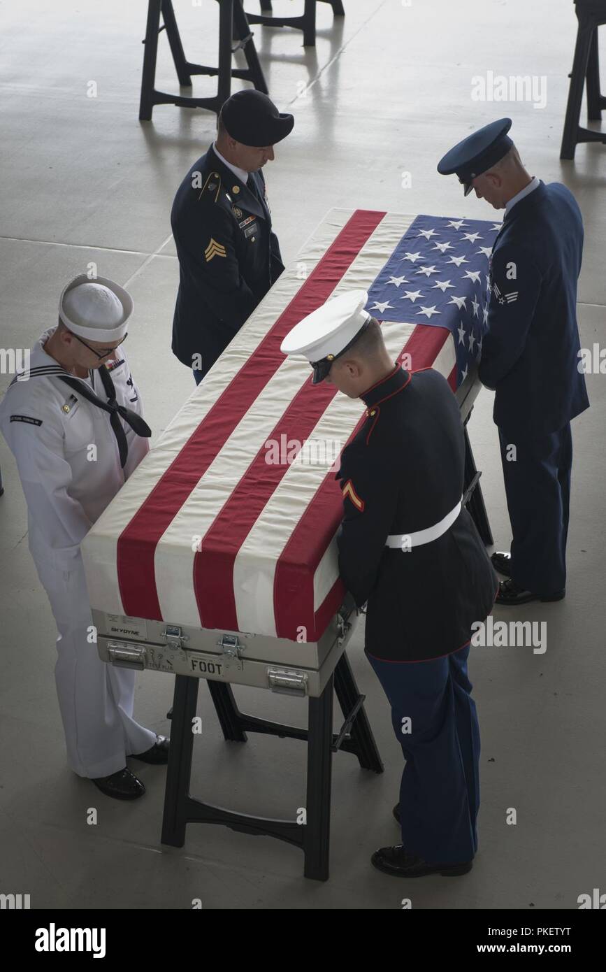 An honor guard detail of U.S. IndoPacific Command