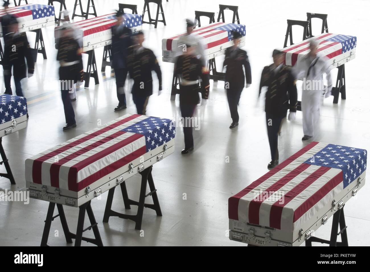 An honor guard detail of U.S. IndoPacific Command