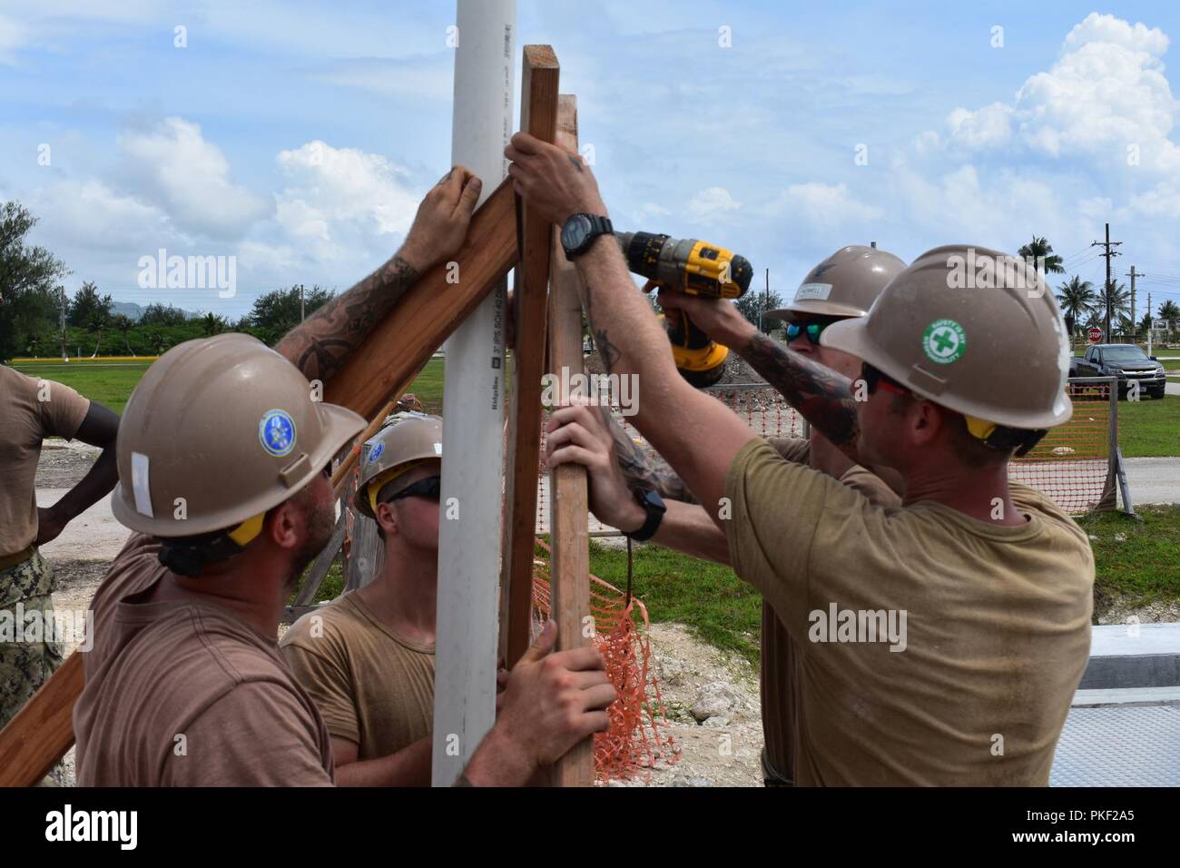 Polaris Point, Guam (July 27th, 2018) Seabees, assigned to Naval Mobile