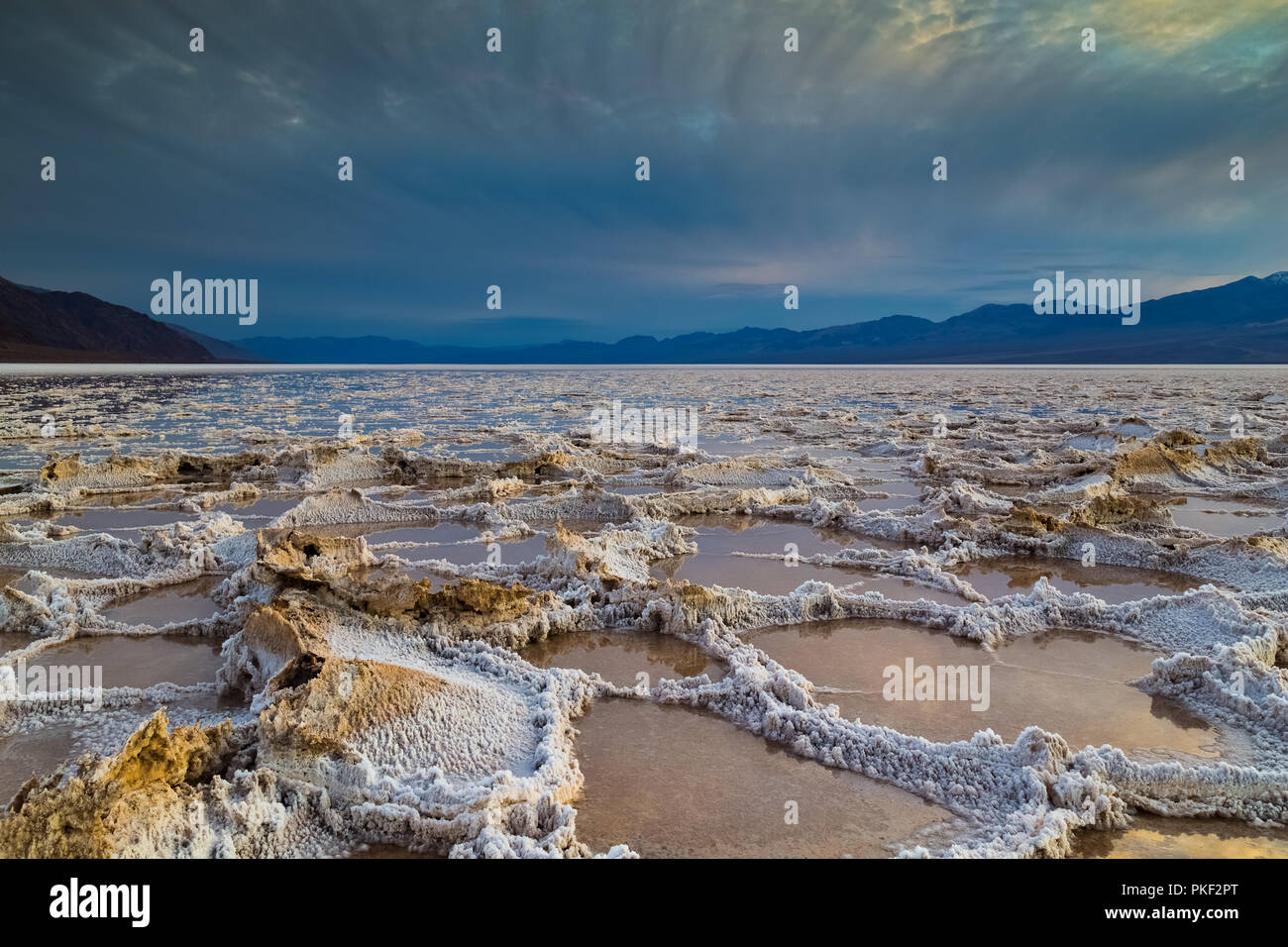 Badwater Basin the lowest place in North America. Its also the driest ...