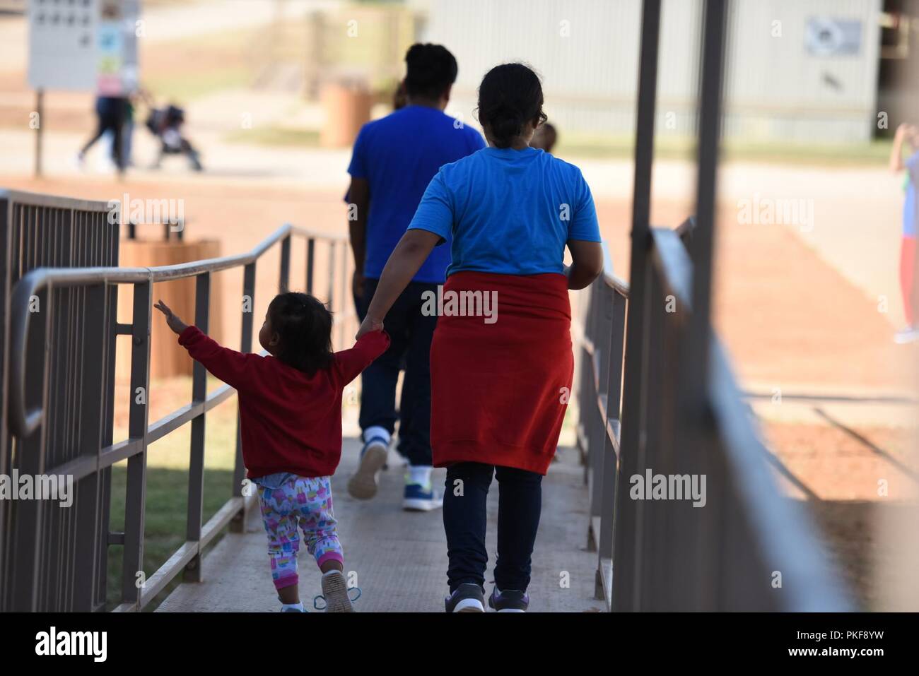 South Texas Family Residential Center Tour Stock Photo Alamy