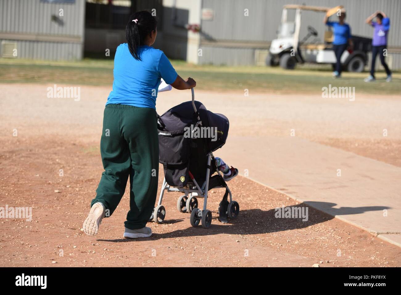 South Texas Family Residential Center Tour Stock Photo Alamy