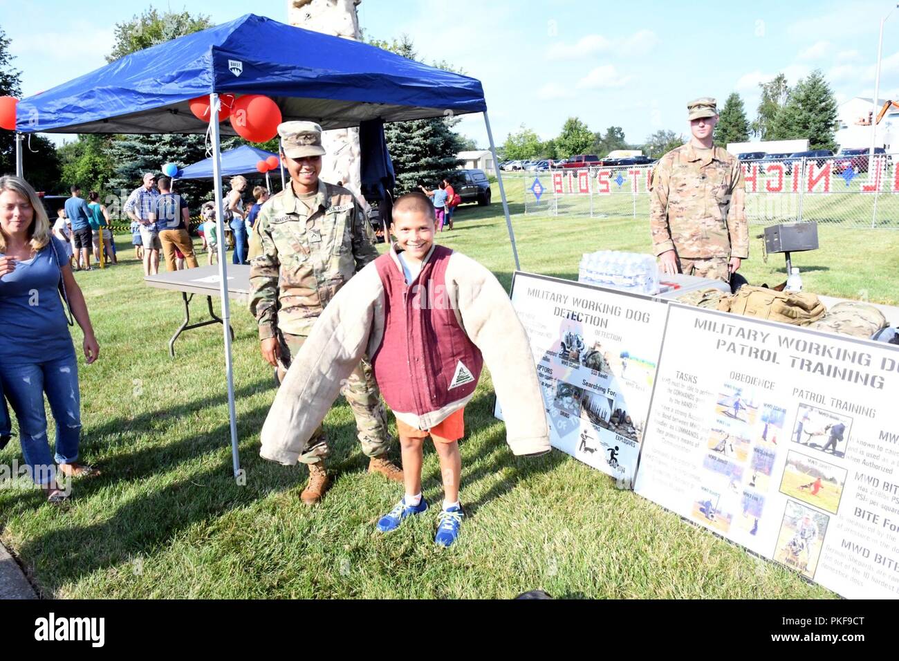 Hundreds of Fort Drum residents gathered outside Adirondack Creek
