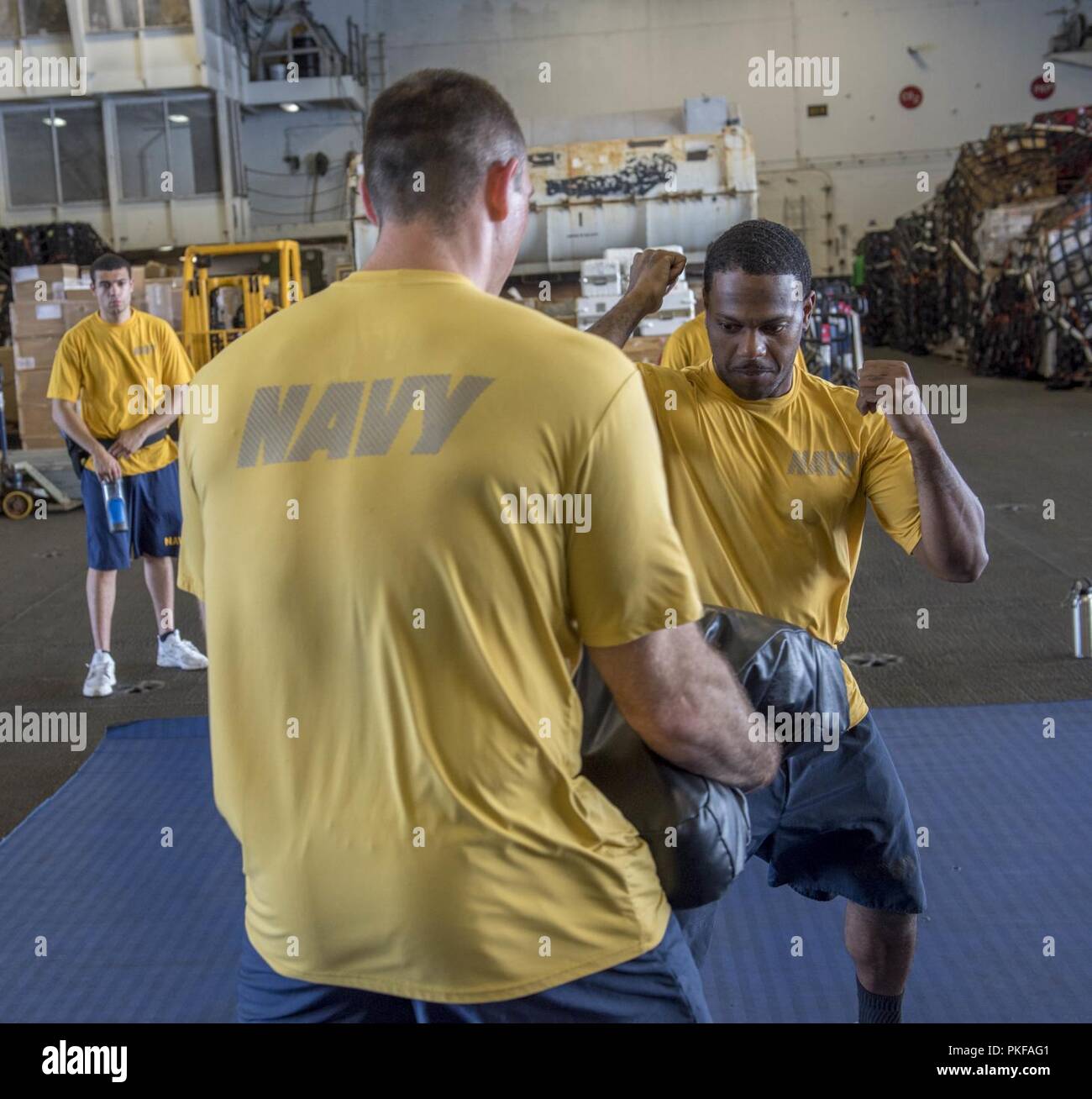 ATLANTIC OCEAN (Aug. 8, 2018) Aviation Boatswain's Mate (Handling) 1st