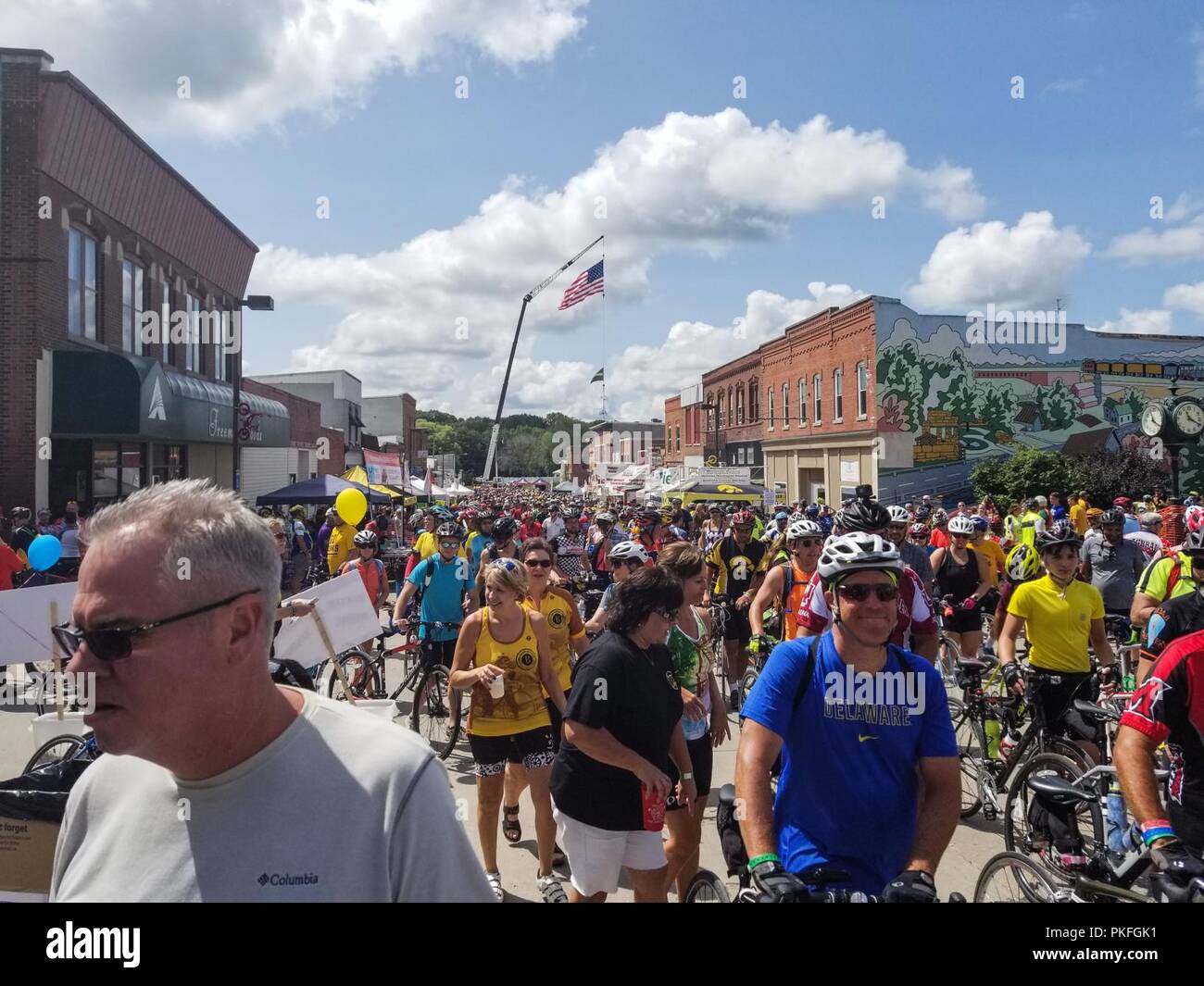 Registers Annual Great Bicycle Ride Across Iowa (RAGBRAI) brings out