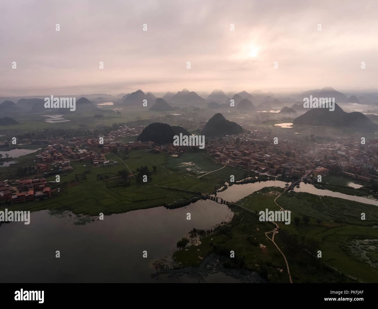 Aerial view of yunnan province hi-res stock photography and images - Alamy
