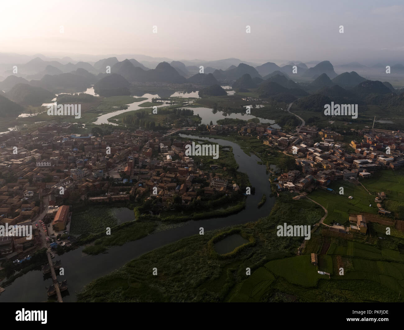 Aerial view of yunnan province hi-res stock photography and images - Alamy