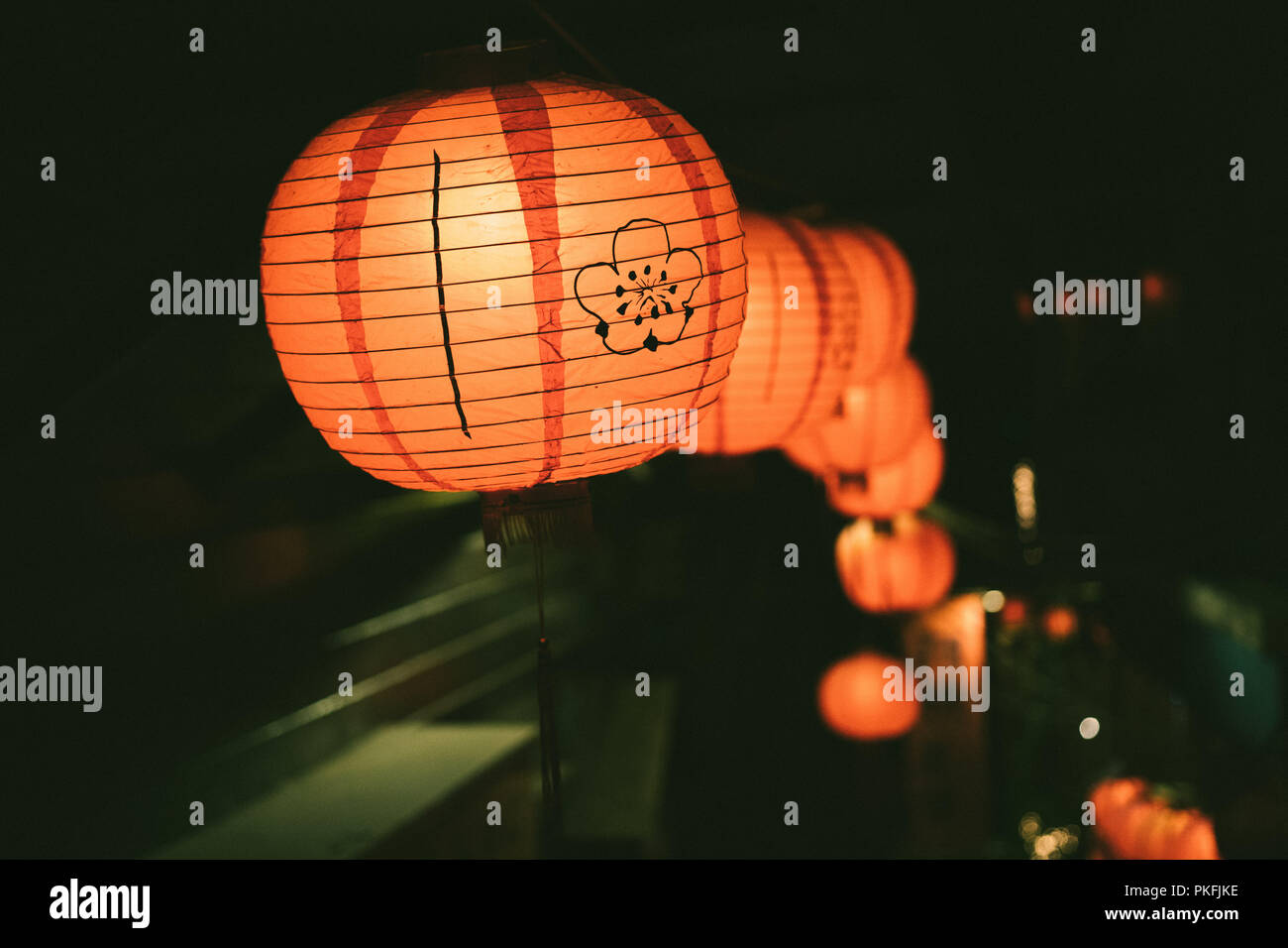 Taipei Taiwan Street Food Night Market Jiufen Stock Photo