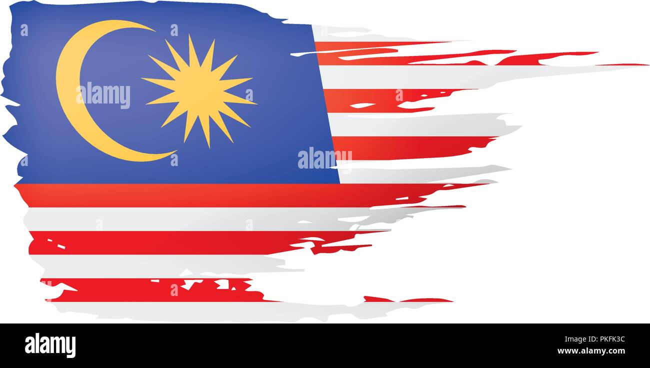 Malaysia Flag Vector Illustration On A White Background Stock Vector Image Art Alamy