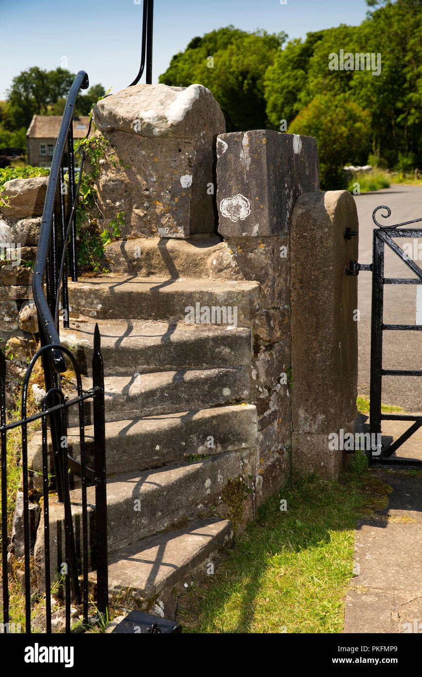 UK, Yorkshire, Wharfedale, Linton Falls, St Michael and All Angels