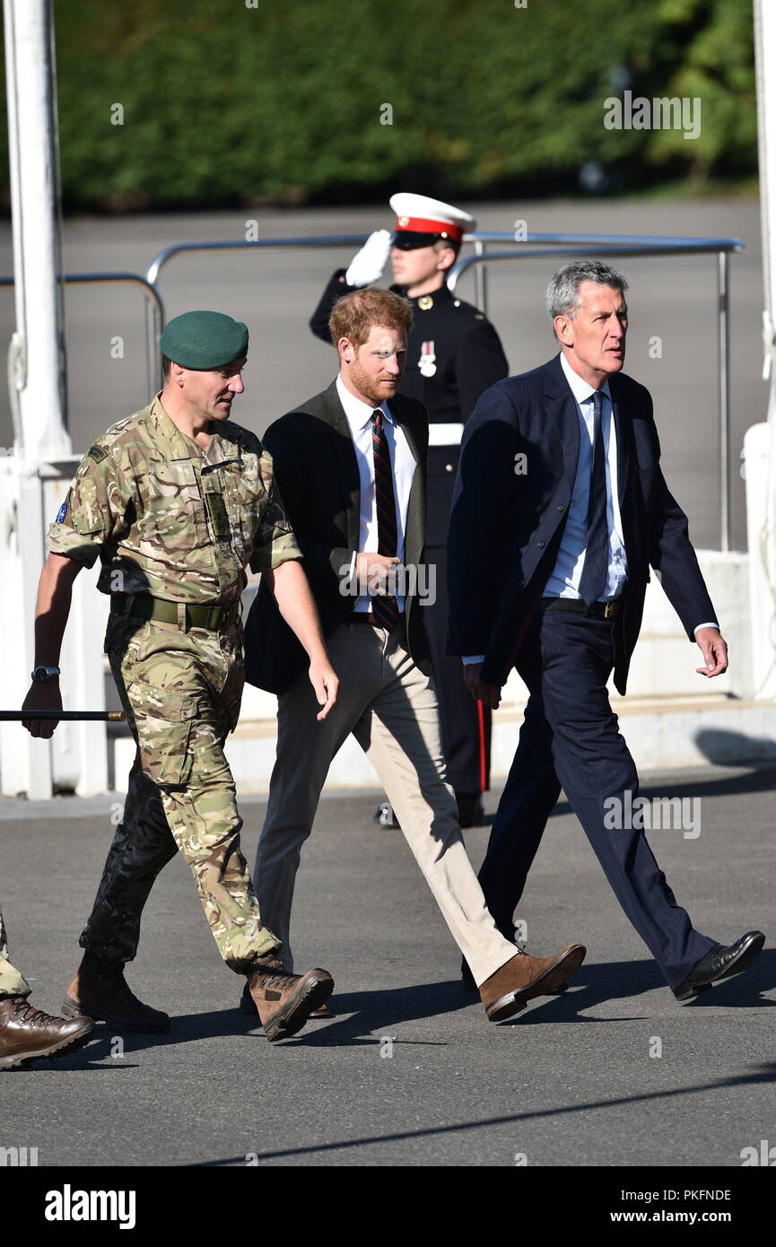 The Duke Of Sussex During A Visit To The Royal Marines Commando Training Centre In Lympstone Devon Stock Photo Alamy - commando training centre lympstone roblox