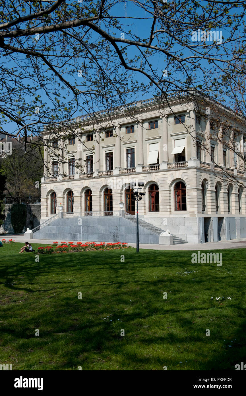 The neo-classical Palais Eynard in Geneva (Switzerland, 16/04/2010) Stock Photo