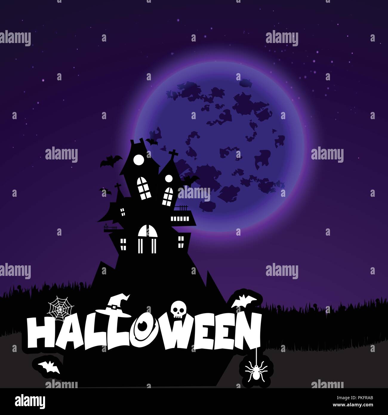 Halloween Background Vectors Stock Vector Image & Art - Alamy