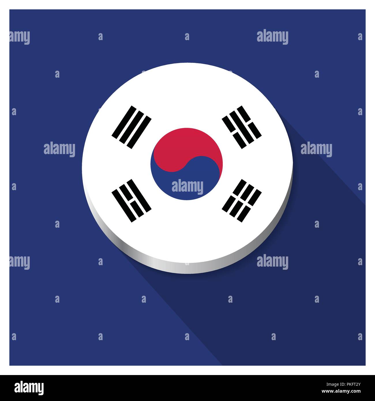 South Korea flags design vector Stock Vector Image & Art Alamy