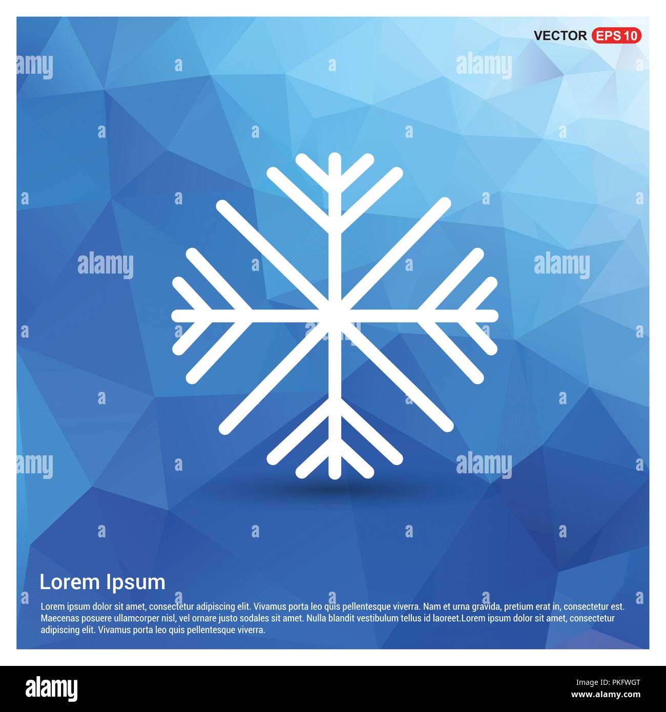 Snow Flake Icon - Free vector icon Stock Vector Image & Art - Alamy