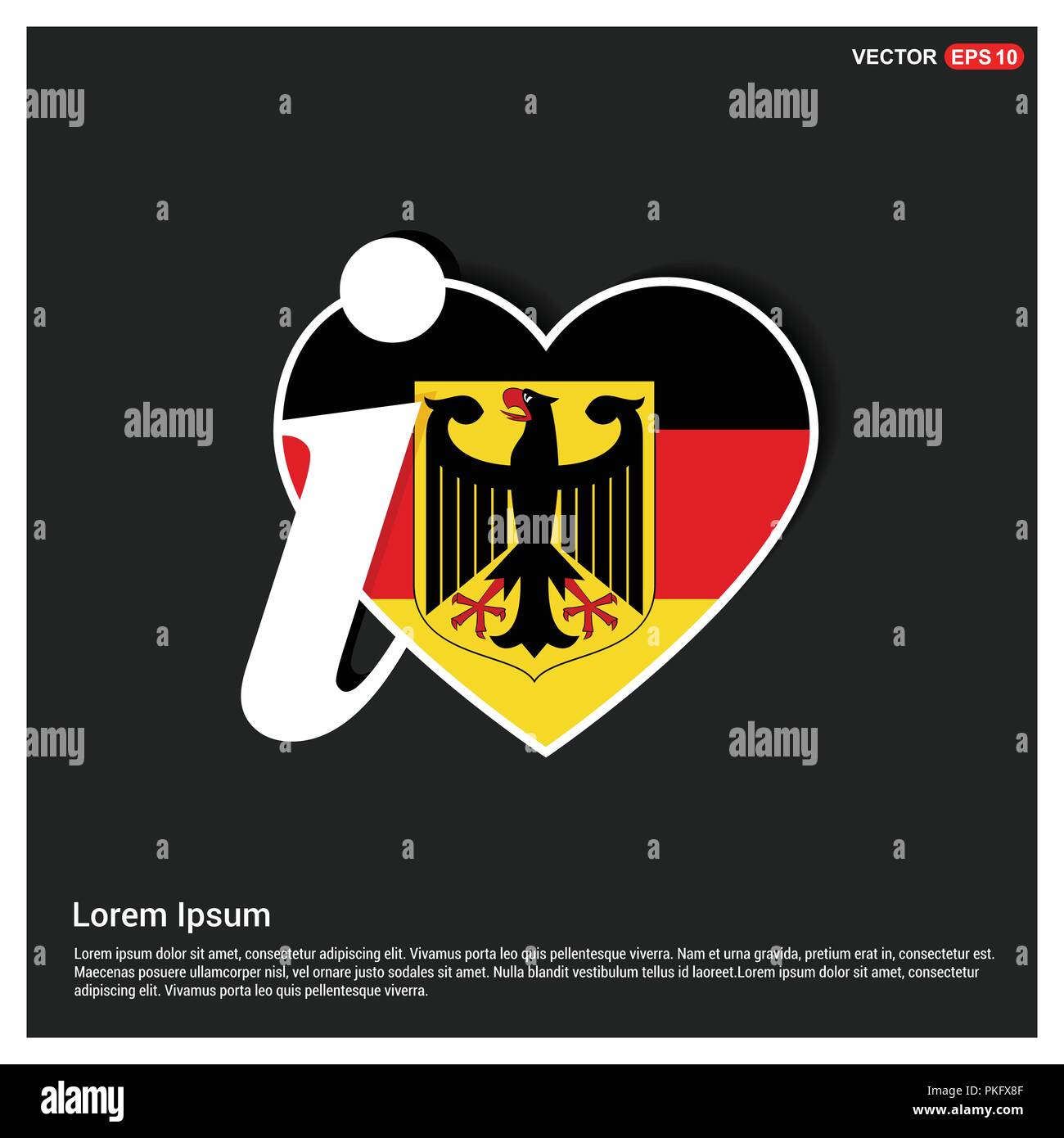 Germany flag design vector Stock Vector Image & Art Alamy