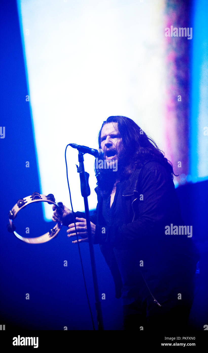 British rock band The Cult in concert at the Sinner's Day festival in Hasselt (Belgium, 30/10/2011) Stock Photo