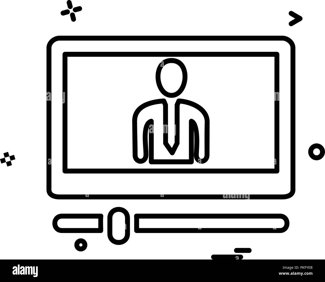Computer icon design vector Stock Vector Image & Art - Alamy