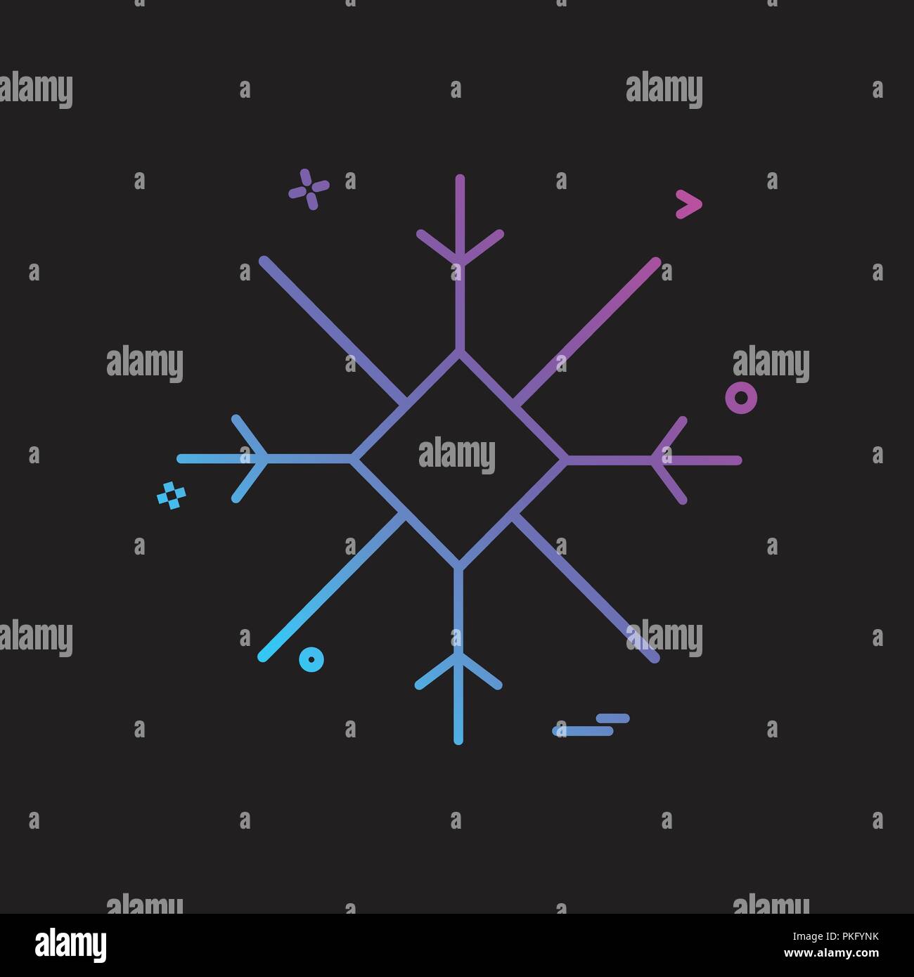 Snow flakes icon design vector Stock Vector Image & Art - Alamy