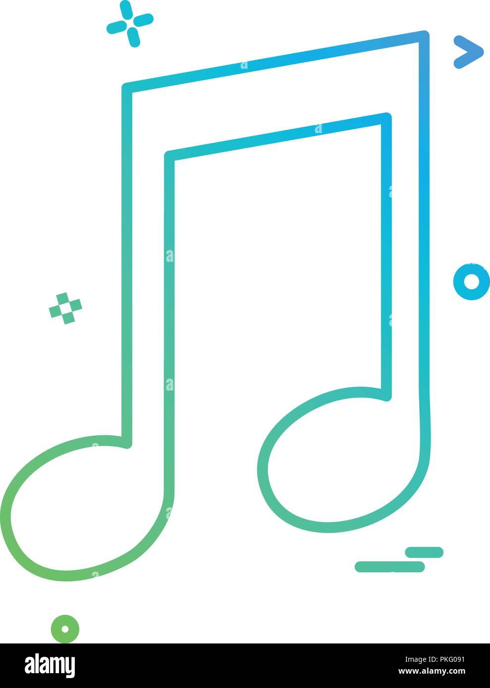 Music icon design vector Stock Vector Image & Art - Alamy