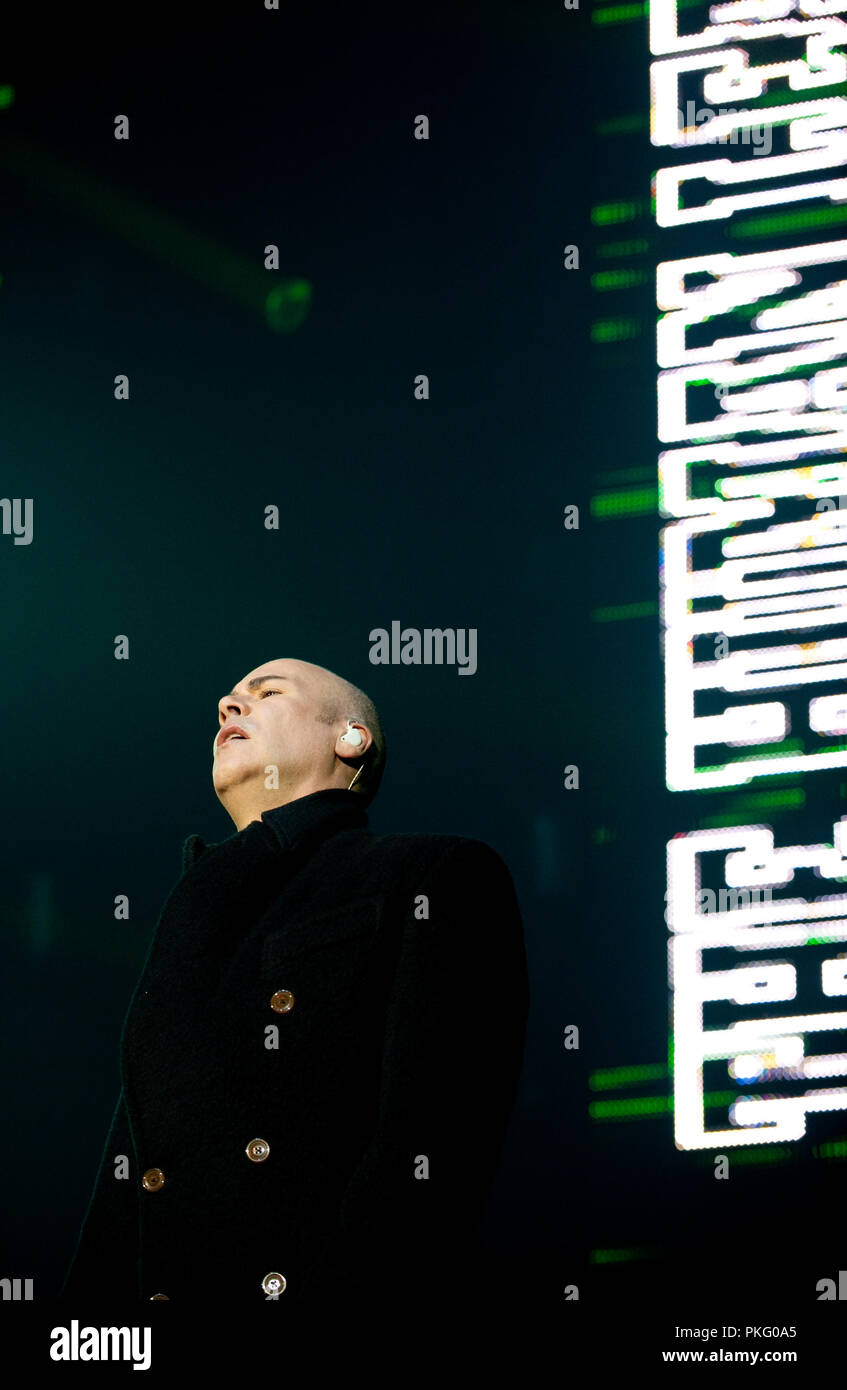 British synthpop band The Human League playing at the first Sinner's