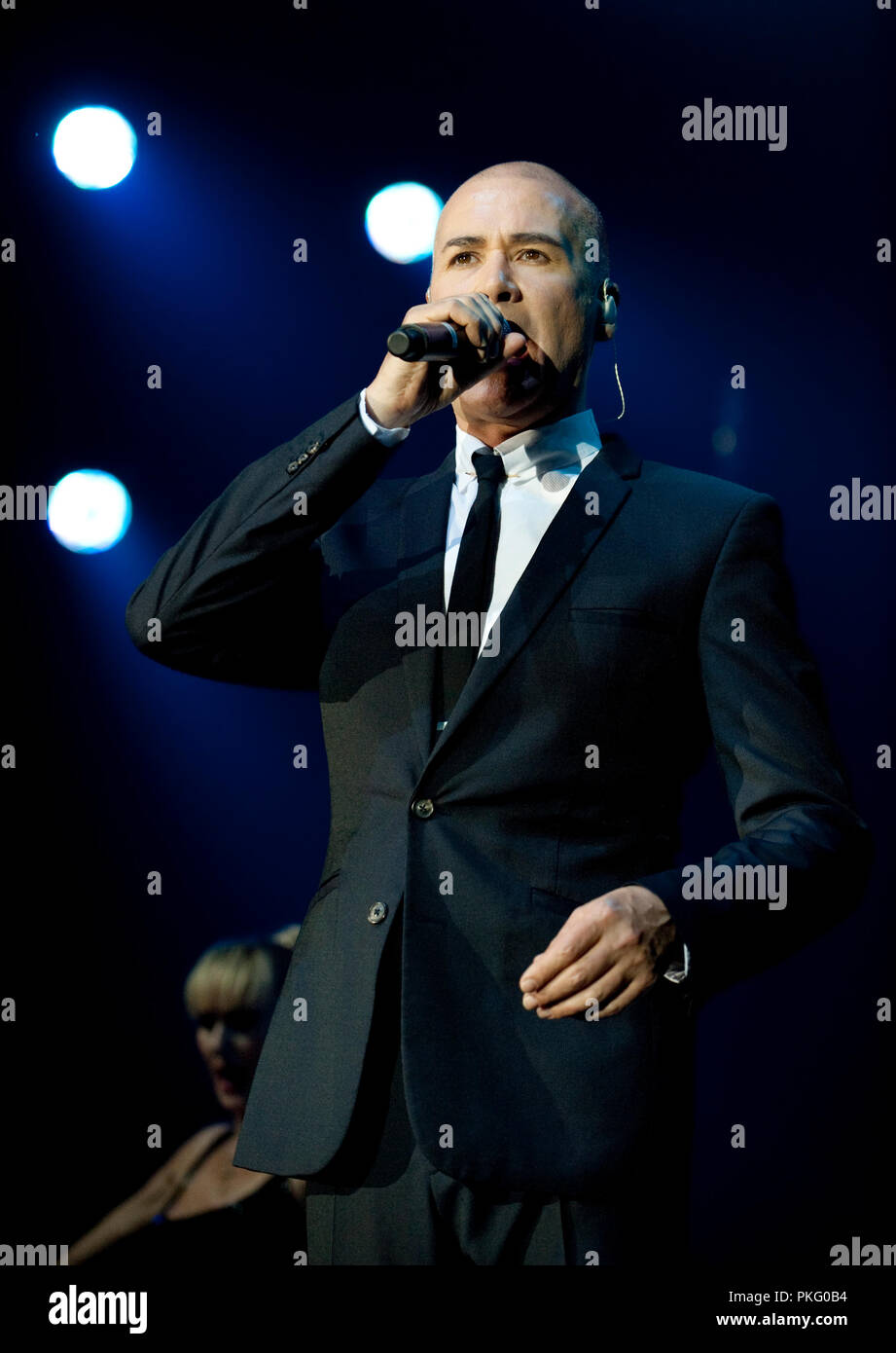 British synthpop band The Human League playing at the first Sinner's