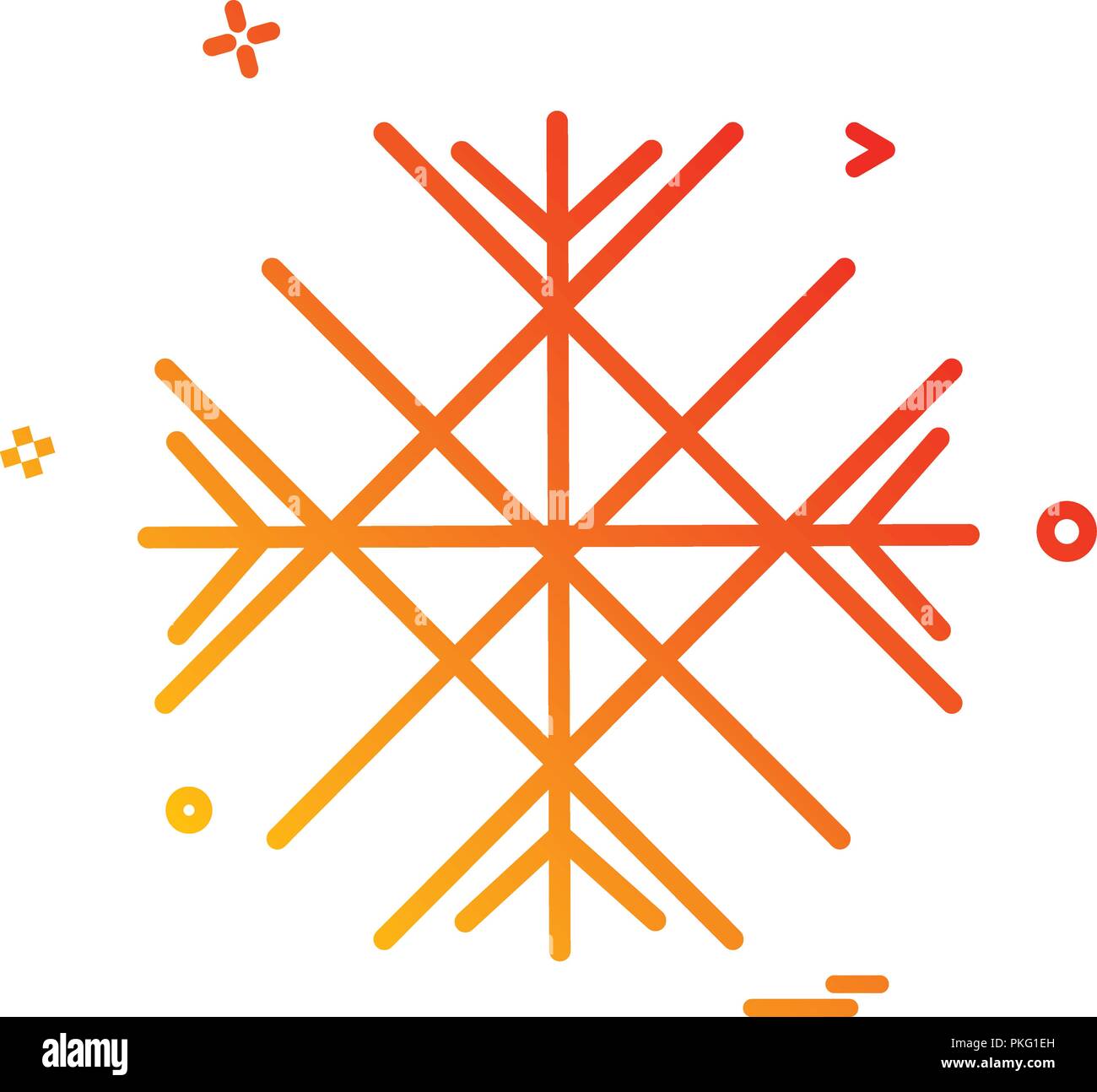 Snow flakes icon design vector Stock Vector Image & Art - Alamy