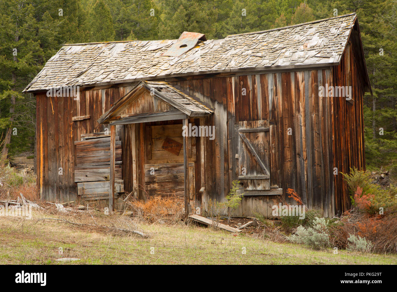 Weathered Cabin Elkhorn Beaverhead Deerlodge National Forest