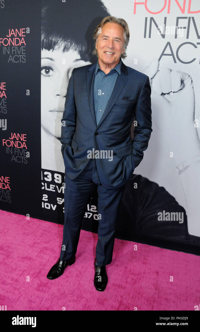 Los Angeles, USA. 13th Sep 2018. Actor Don Johnson attends HBO Presents ...
