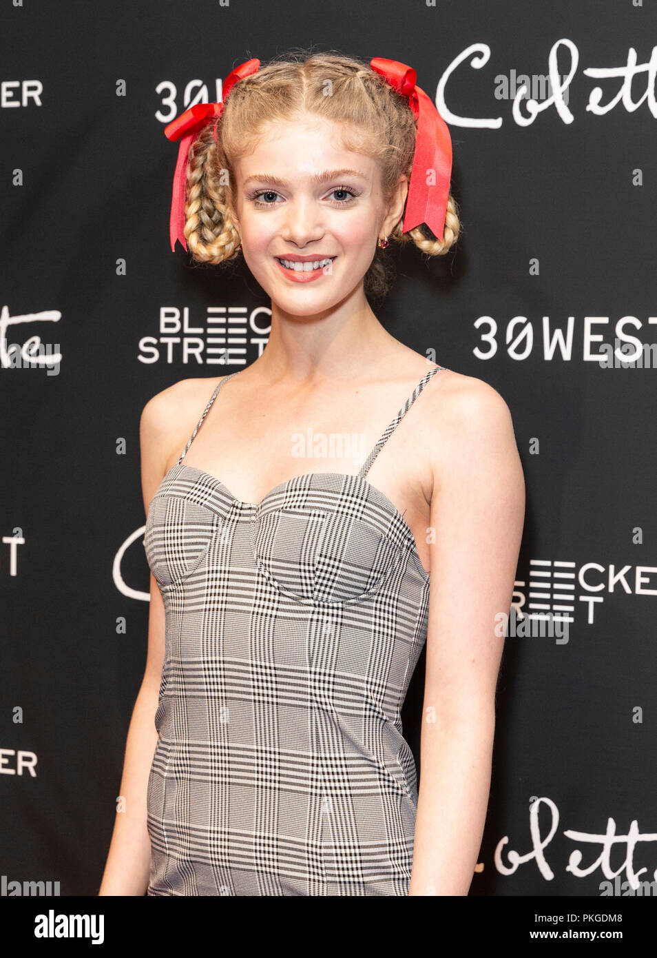New York, USA - September 13, 2018: Elena Kampouris attends the New York screening of movie Colette at Museum of Modern Art Credit: lev radin/Alamy Live News Stock Photo