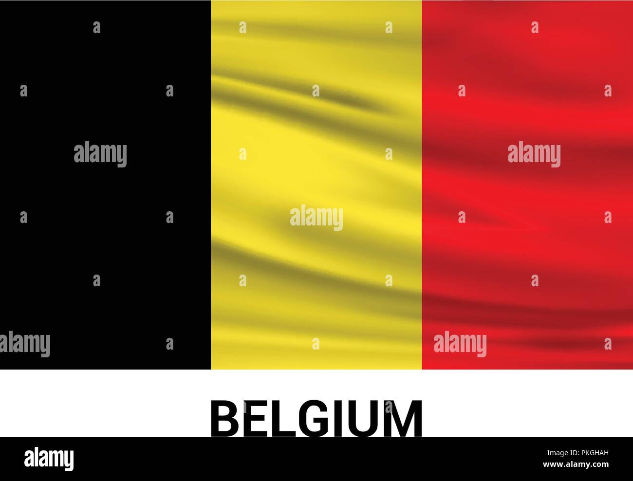 Belgium flag design vector Stock Vector Image & Art - Alamy