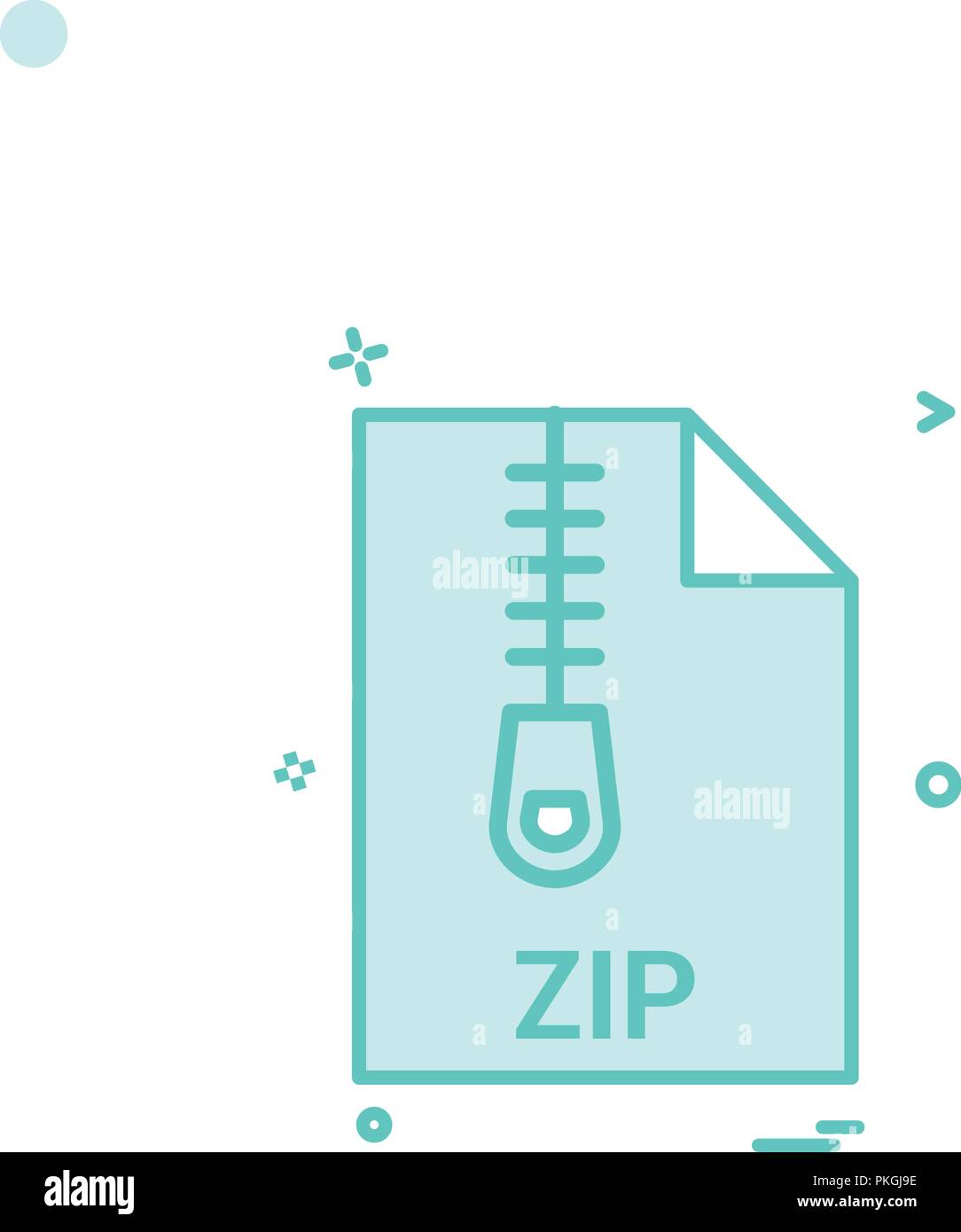 zip file file extension file format icon vector design Stock Vector ...