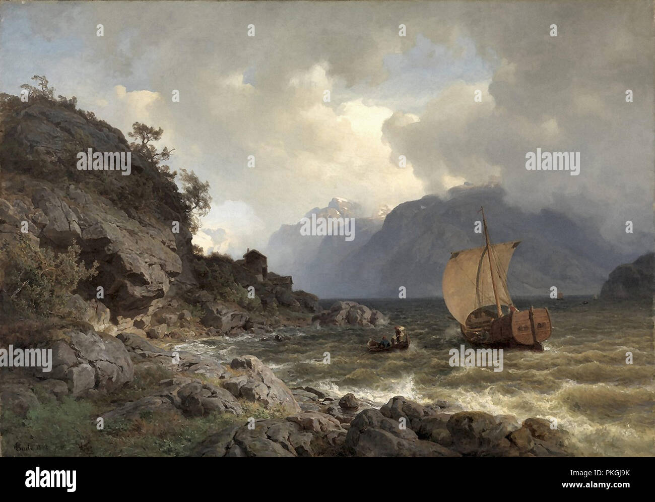 Gude Hans Fredrik - Vestlandsfjord Stock Photo - Alamy
