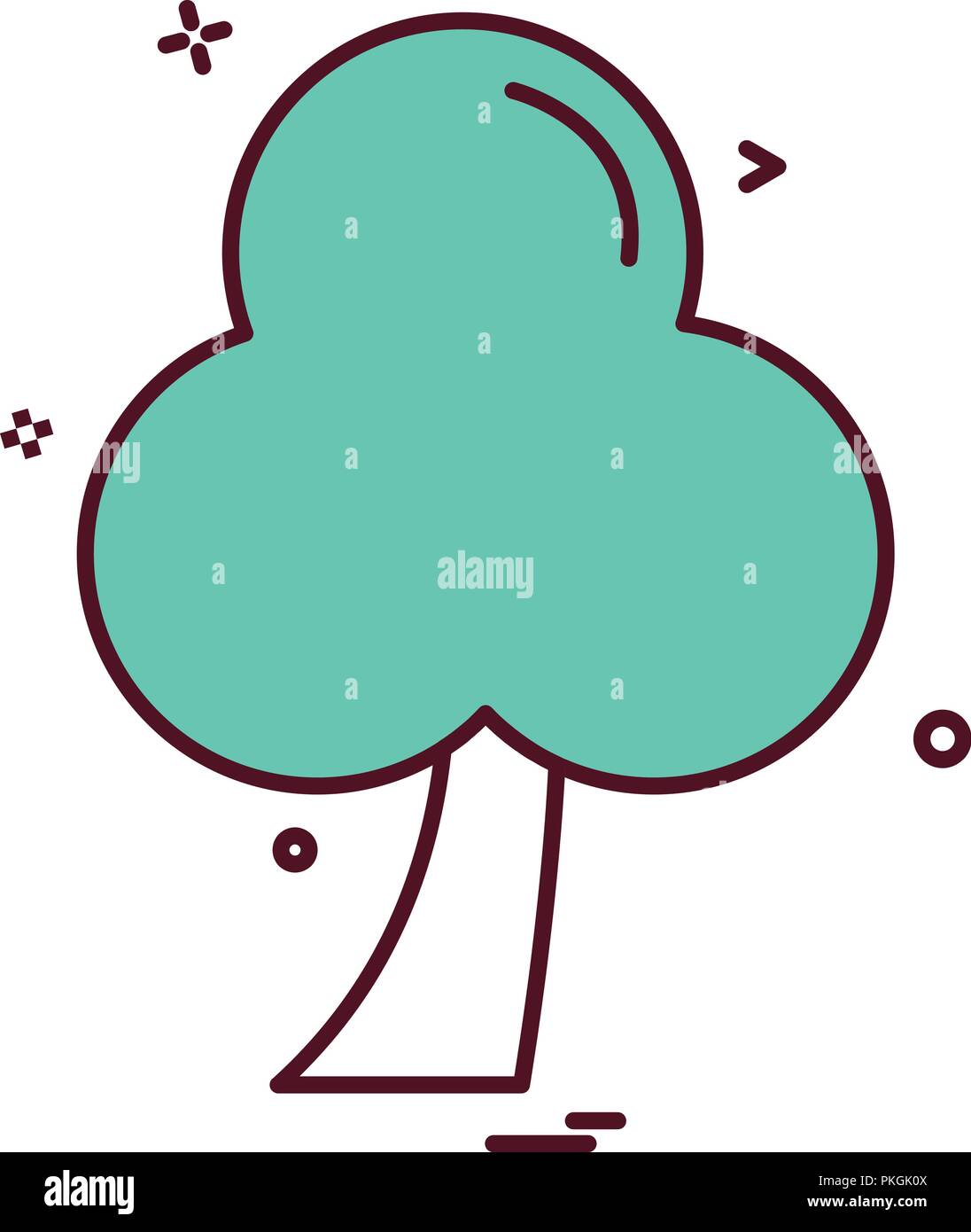 Tree icon design vector Stock Vector Image & Art - Alamy
