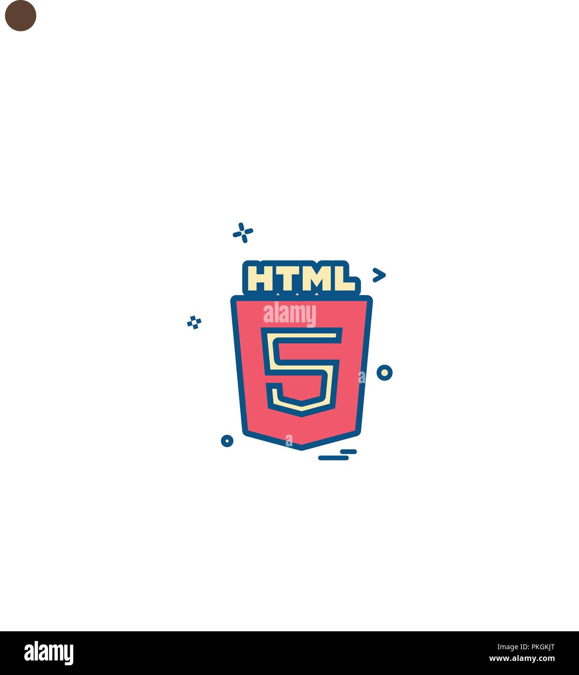 HTML 5 icon design vector Stock Vector Image & Art - Alamy