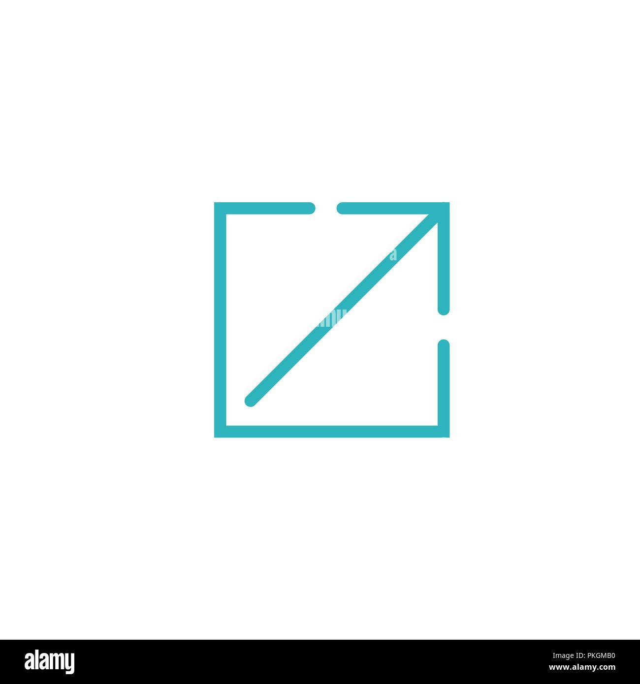 External Link Icon for UI or UX web / mobile applications Stock Vector ...