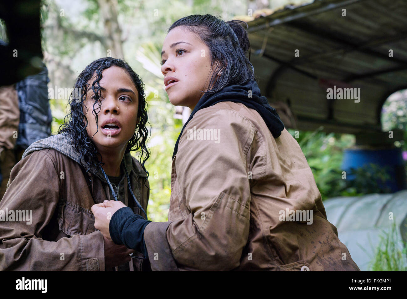 ANNIHILATION, from left, Tessa Thompson, Gina Rodriguez, 2018. ph