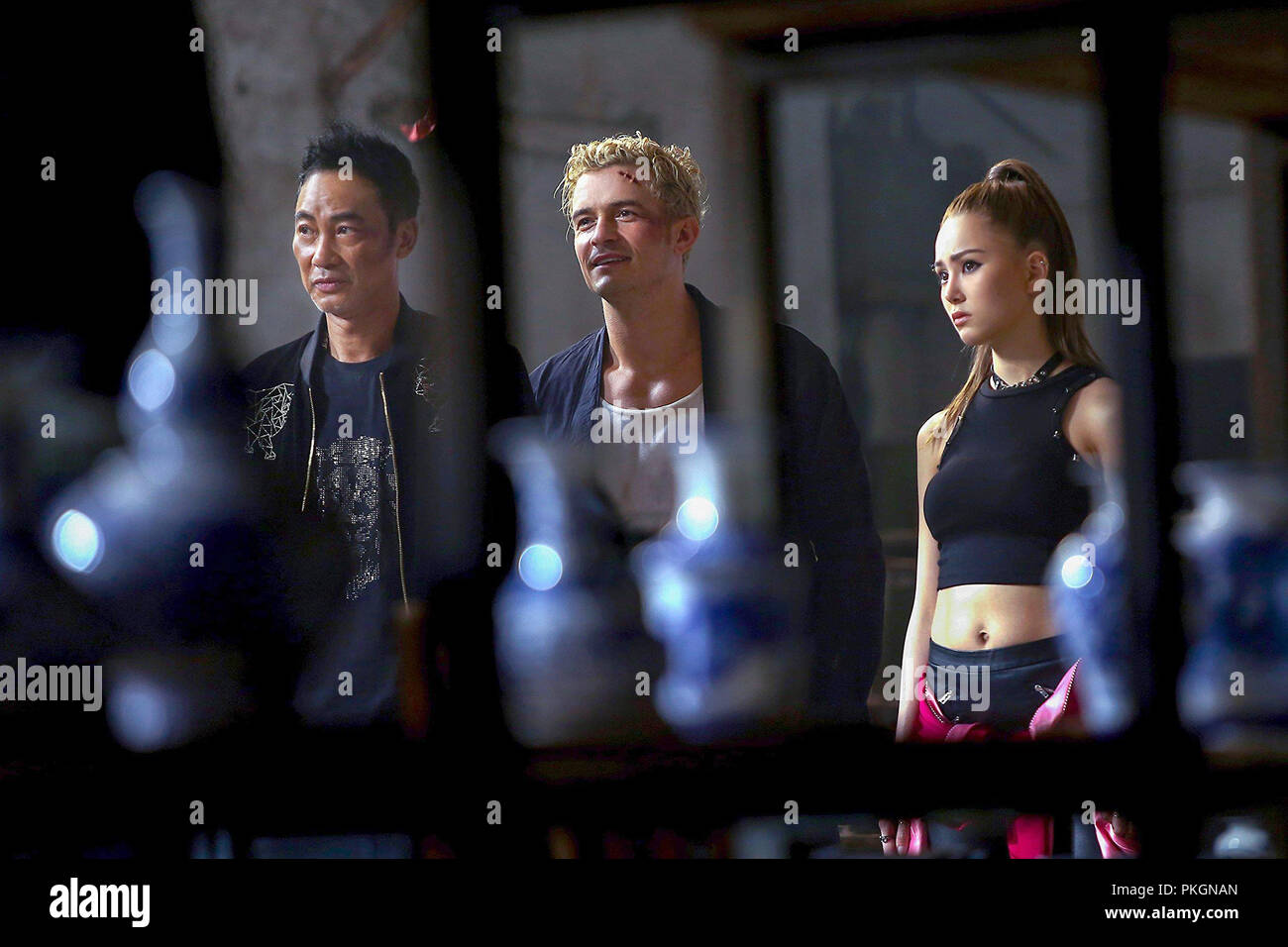 S.M.A.R.T. CHASE, from left Simon Yam, Orlando Bloom, Hannah Quinlivan