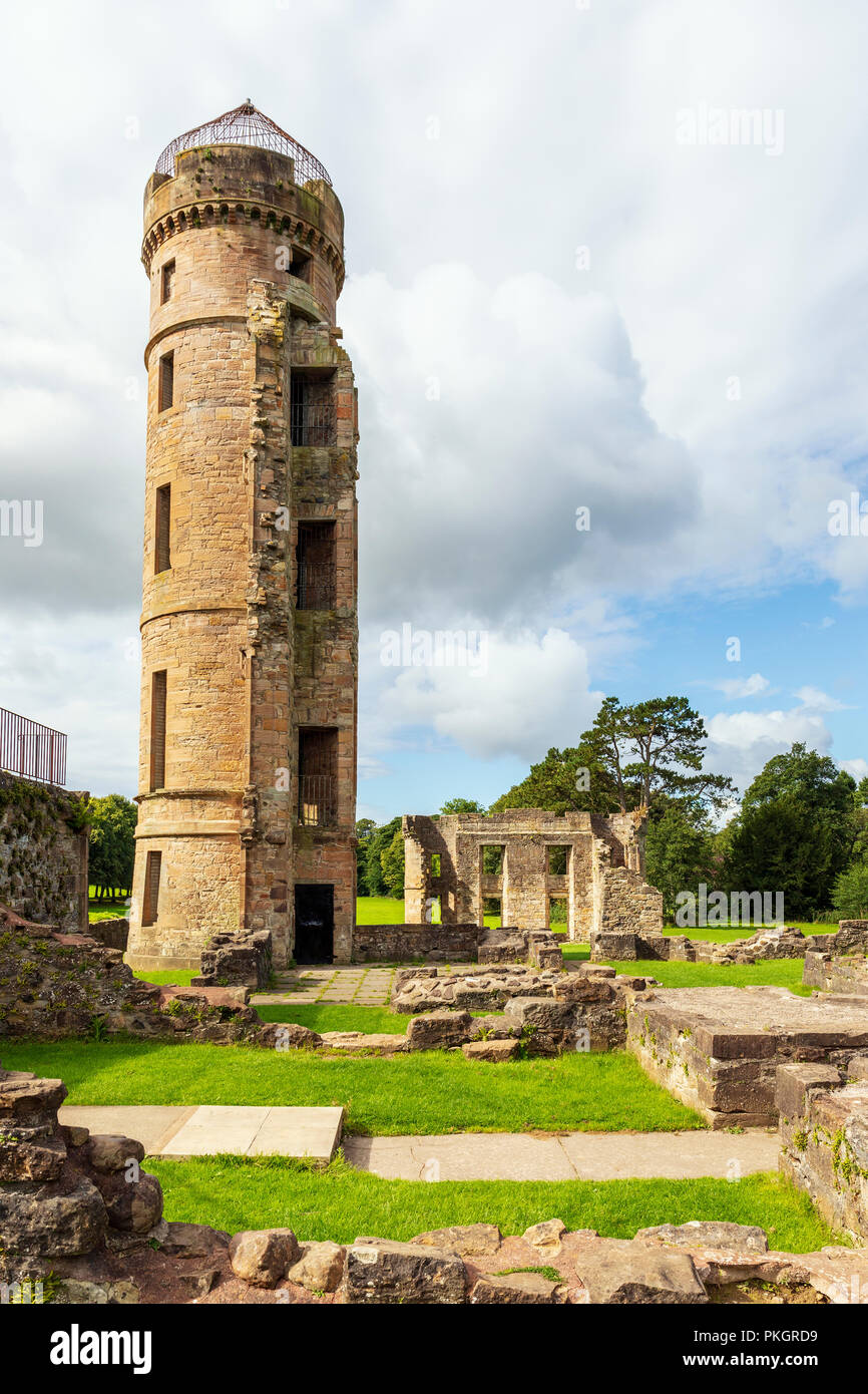 Remains of Eglinton Castle, Kilwinning, Ayrshire, Scotland. Eglinton