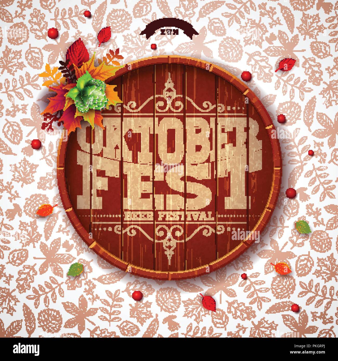 Oktoberfest Autumn 4 blank greeting cards