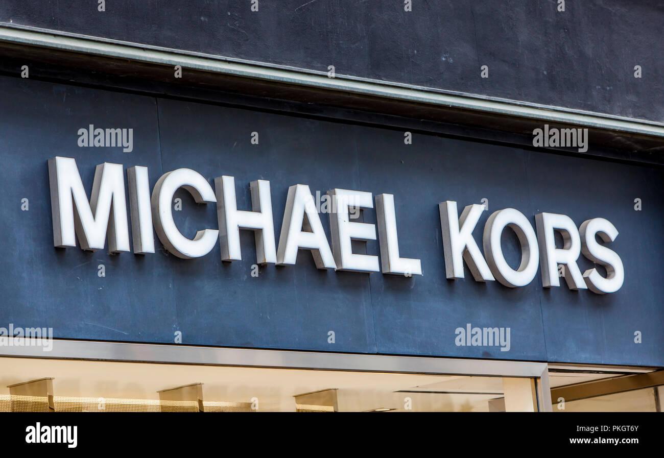 COPENHAGEN, DENMARK - JUNE 13, 2018: View at Michael Kors shop in  Copenhagen, Denmark. Michael Kors is a New York City based fashion designer  widely Stock Photo - Alamy