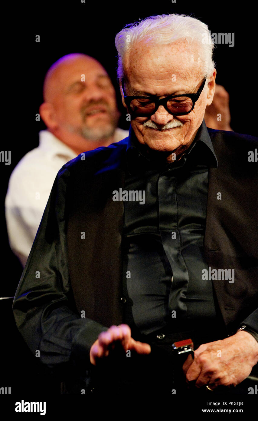 Belgian jazz harmonica musician Toots Thielemans at the Jazz Middelheim