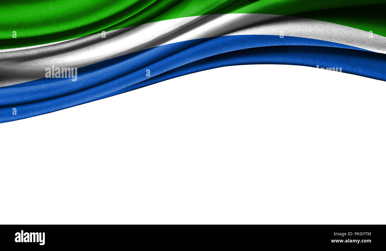 Grunge colorful flag of Sierra Leone with copyspace for your text or ...