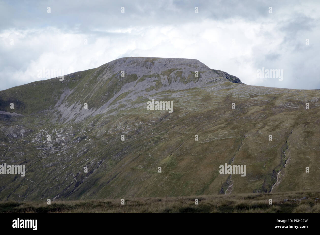 The Munro Gulvain/Gaor Bheinn & Coire a' Chaorainn from near the Summit of the Scottish Mountain Corbett Meall a' Phulbuill in Glen Loy, Scotland, UK. Stock Photo