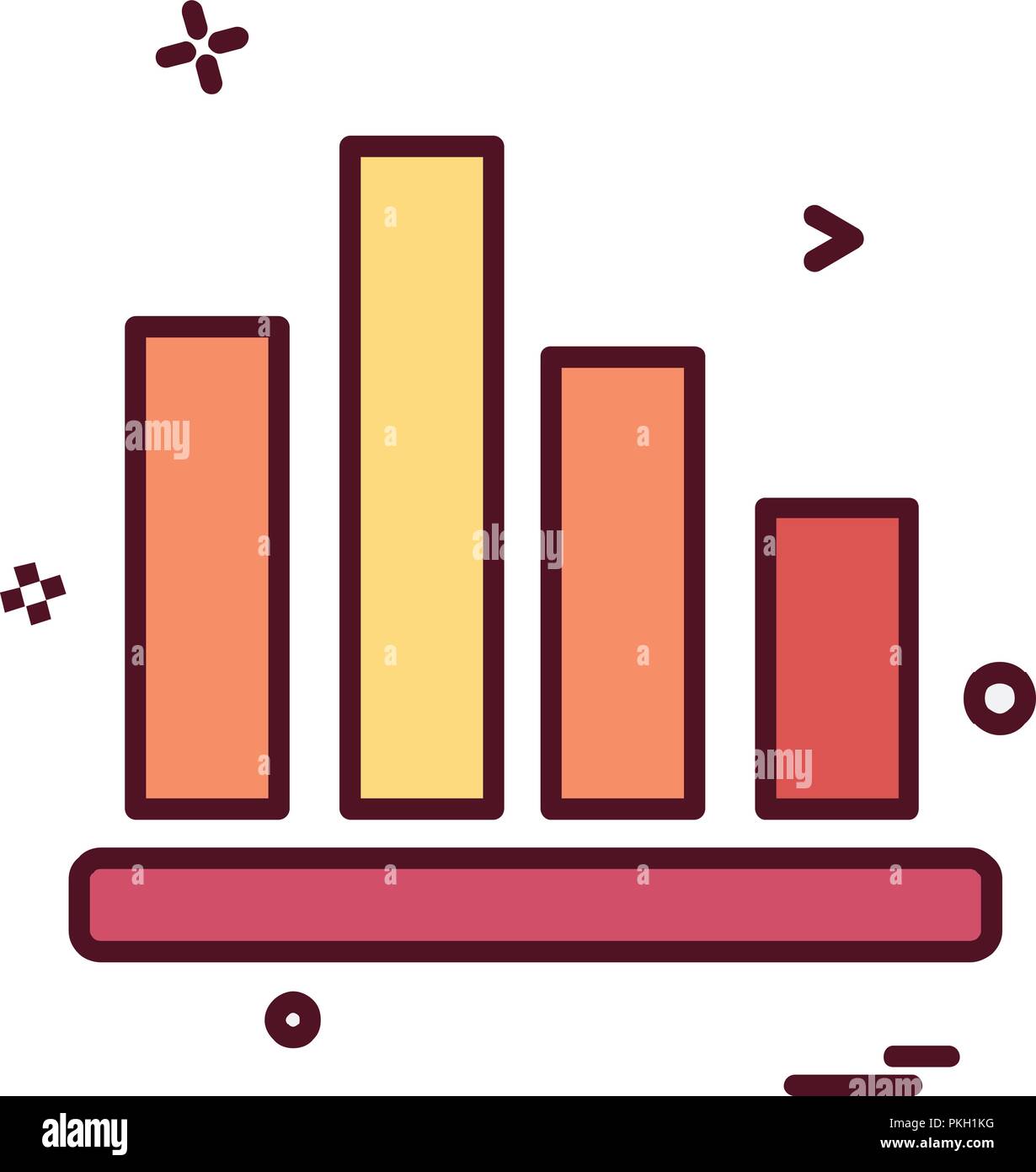 Graph icon design vector Stock Vector Image & Art - Alamy