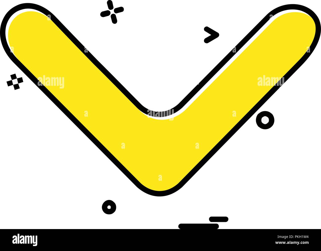 Down arrow icon design vector Stock Vector Image & Art - Alamy