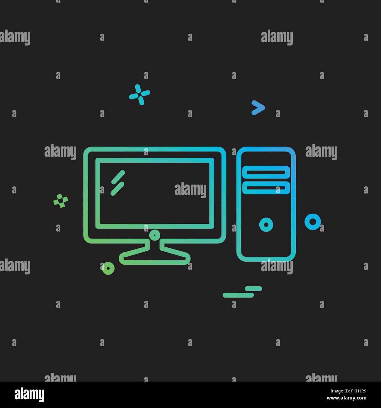 Computer icon design vector Stock Vector Image & Art - Alamy
