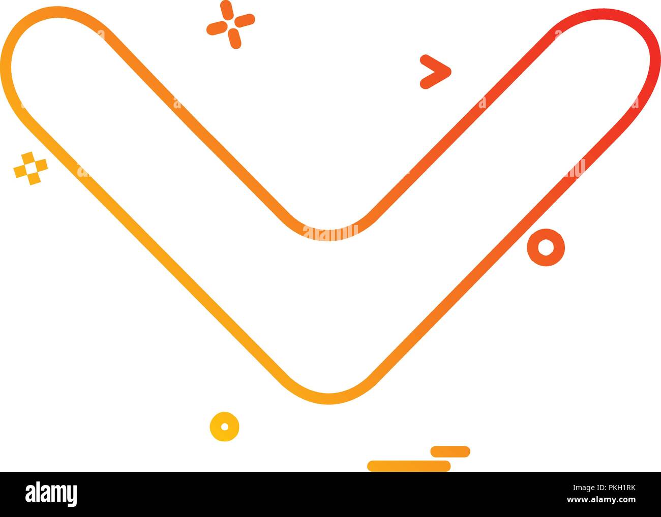 Down arrow icon design vector Stock Vector Image & Art - Alamy