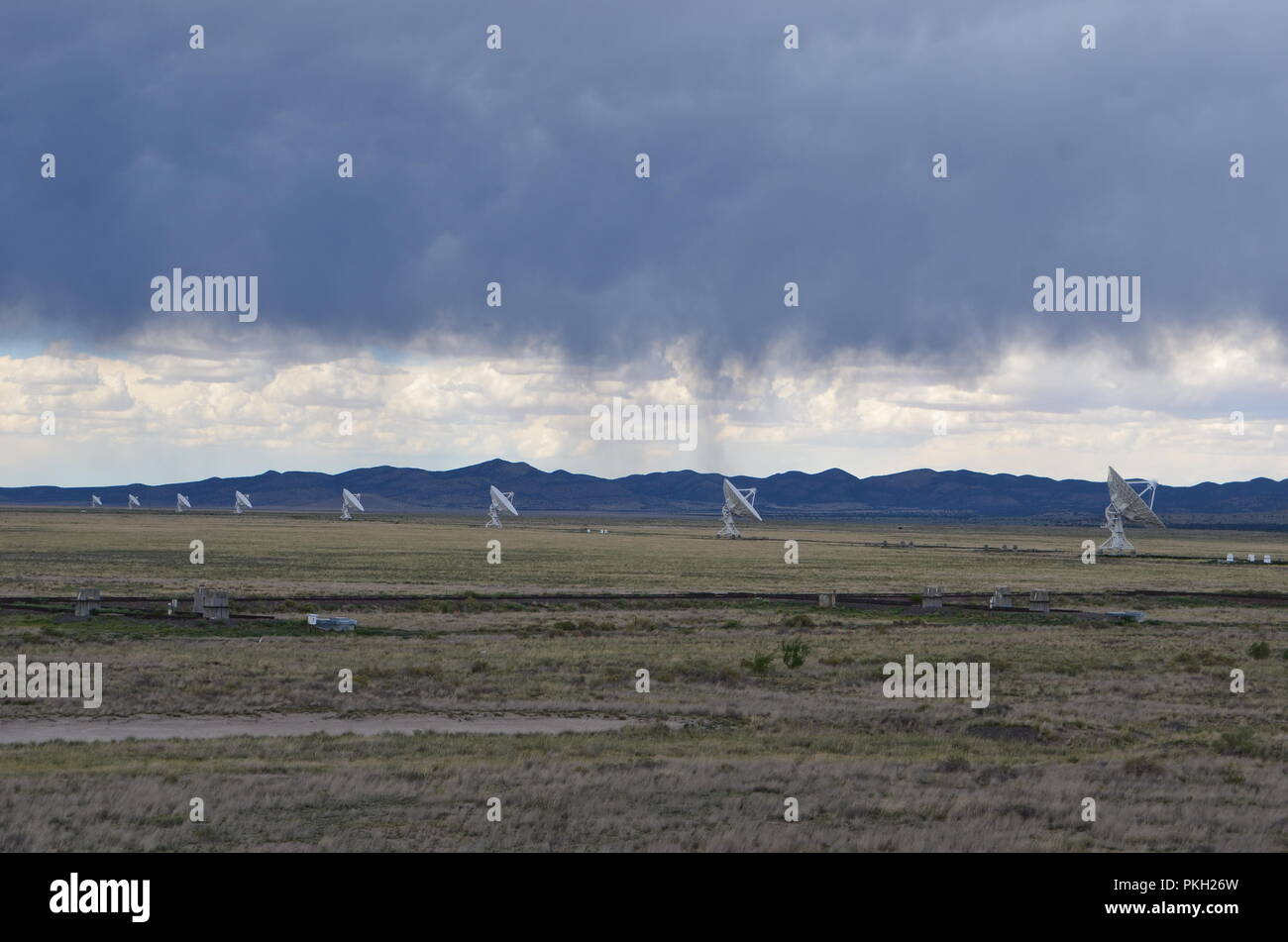 Very Large Array satellite dishes, New Mexico, USA Stock Photo