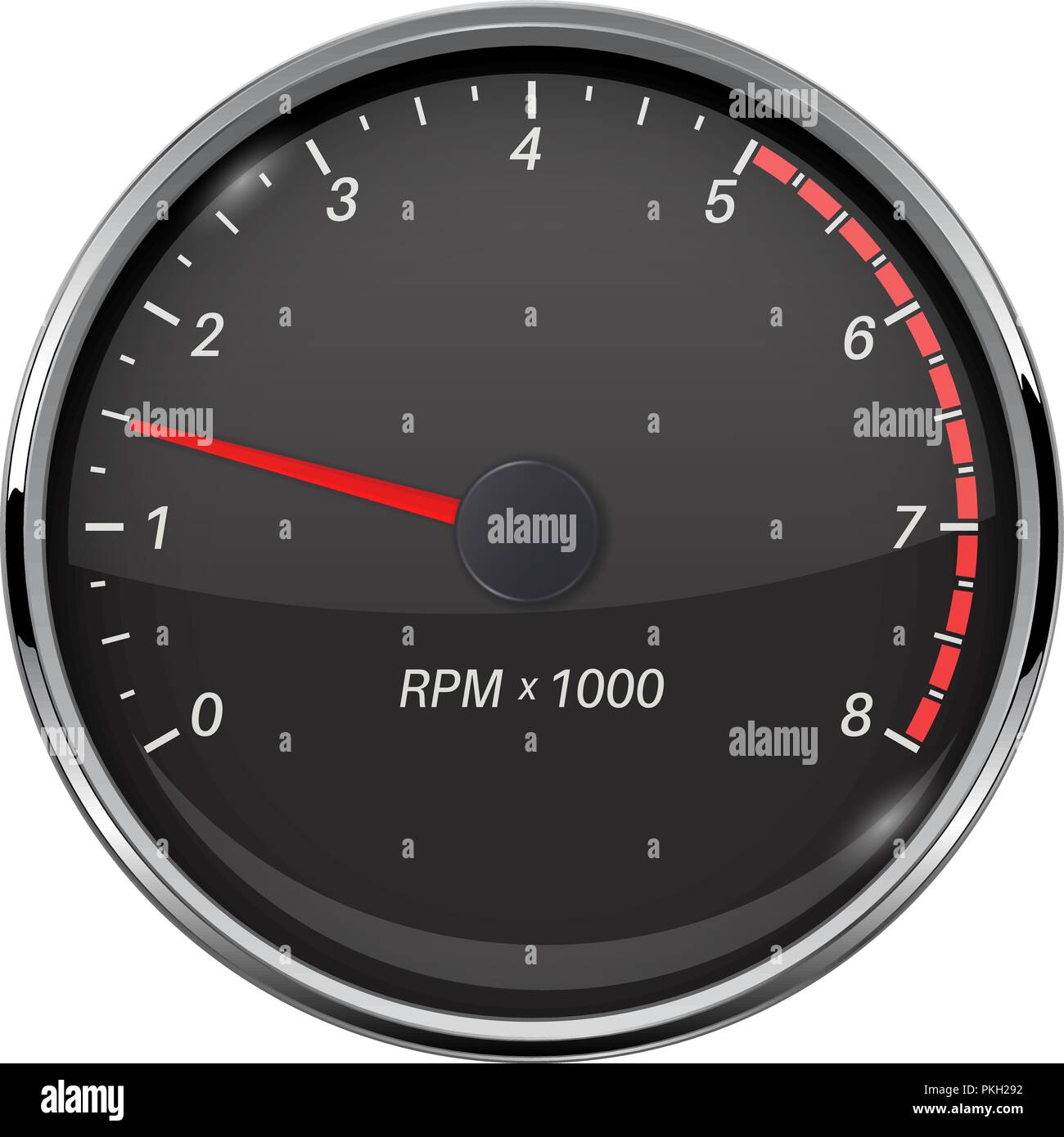 Tachometer. Black car gauge Stock Vector Image & Art Alamy